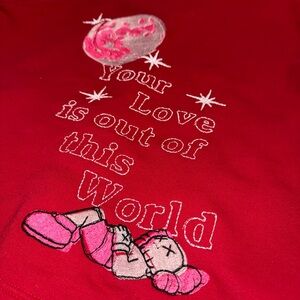 KAWS Red Sweater Cardigan